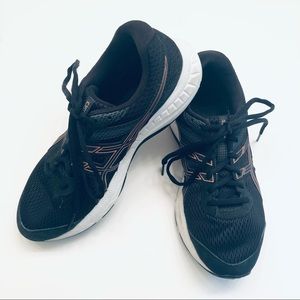 Asics GEL-CONTEND 6 Running Shoes Black Sz 7.5